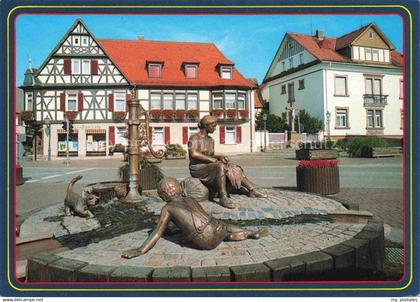 Lorsch Hessen Brunnen Bronzefiguren