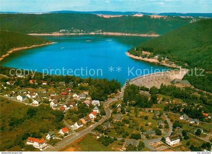Waldeck Edersee Edersee mit Sperrmauer Edertalsperre Schloss Waldeck Fliegeraufn