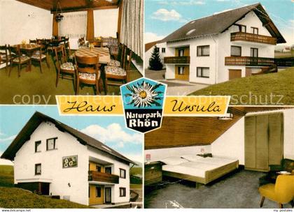 Hilders Rhoen Haus Ursula Pension Gastraum Zimmer