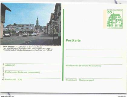 Hilders Rhoen Motiv im Stadtzentrum Strassenpartie