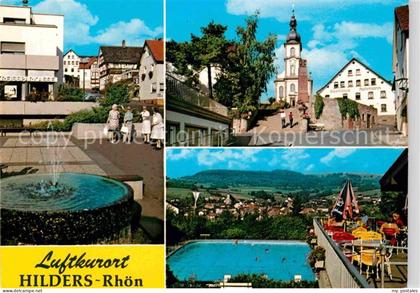 Hilders Rhoen Sparkasse Brunnen Freibad Kirche