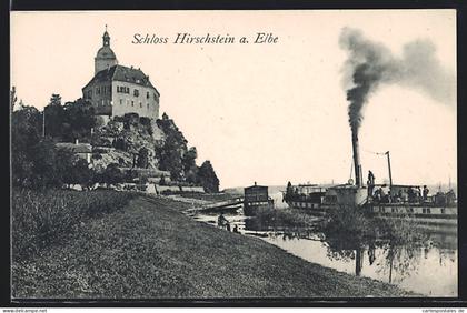 AK Hirschstein a. Elbe, Schloss Hirschstein