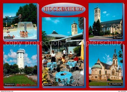 Hockenheim Aquadrom Wasserturm Stadthalle St Georg Ev Stadtkirche
