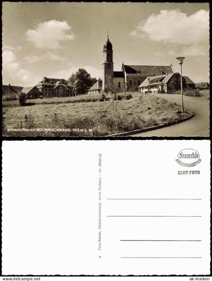Ansichtskarte Höchenschwand Straßenpartie, Ortseingang 1961