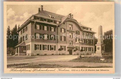 Hoechenschwand Schwarzwald BW Kurhaus