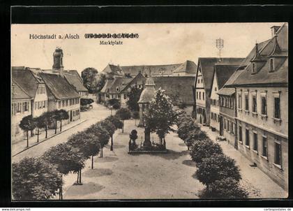 AK Höchstadt a. Aisch, Marktplatz aus der Vogelschau