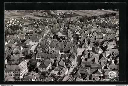 AK Höchstadt an der Aisch, Ortsansicht vom Flugzeug aus