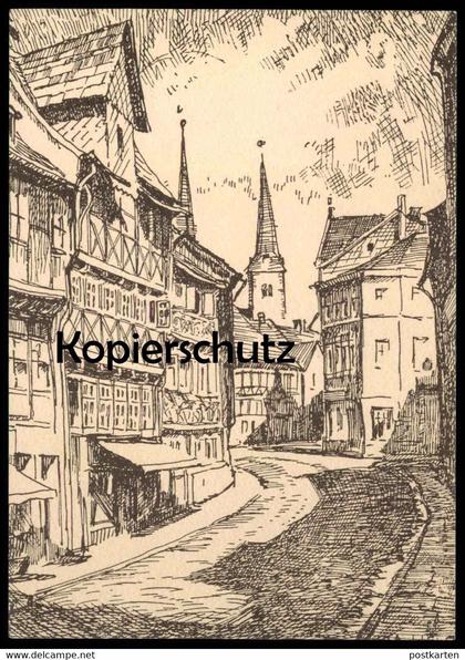 ÄLTERE POSTKARTE HÖXTER BLICK AUF DIE ALTE KREUZUNG MARKTSTRASSE Ansichtskarte AK postcard cpa