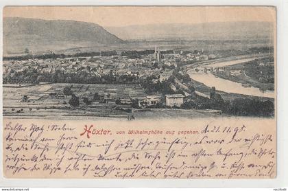 Höxter 1898, von Wilhelmshöhe aus gesehen