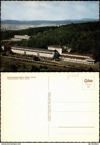 Höxter (Weser) Weserbergland-Klinik, Luftaufnahme Höxter (Weser) 1966