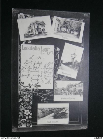 Lockstedter Lager , 1907 , nach Ludwigslust , Wasserturm , Ansichtskarte , AK !!