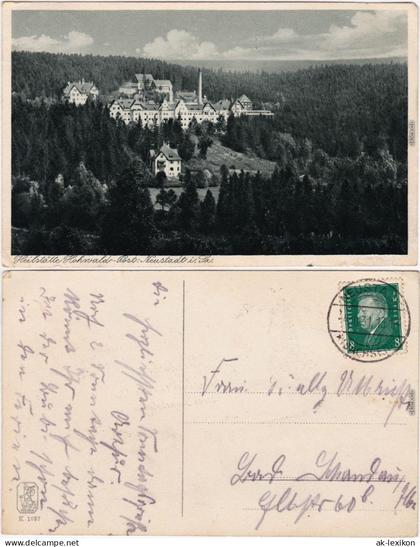 Hohwald (Sachsen) Blick auf die Heilstätte b Sebnitz Neustadt 1931