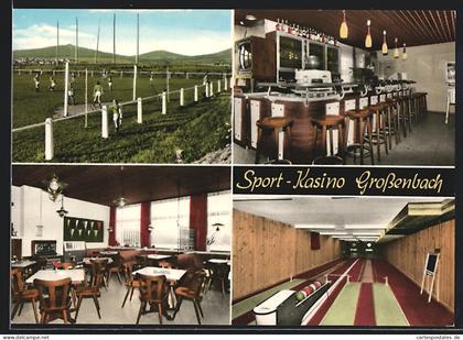 AK Grossenbach / Hünfeld, Gasthaus Sport-Kasino, Innenansichten