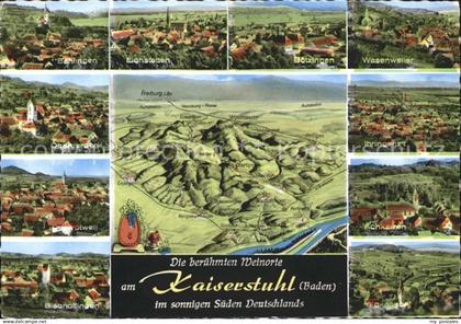 Kaiserstuhl Region Panoramakarte