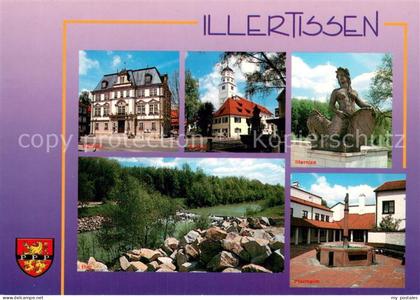 Illertissen Rathaus Kirche Illernie Illerpartie Pfarrheim