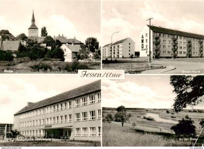 Jessen Elster Kirche Jessen Nord Polytechn Oberschule Elsterpartie