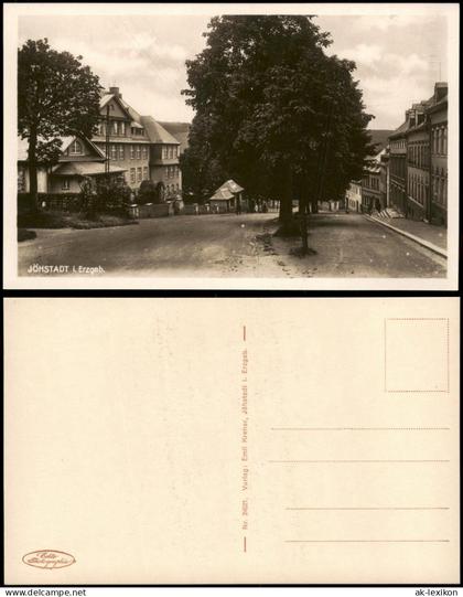 Ansichtskarte Jöhstadt (Erzgebirge) Straßenpartie 1928