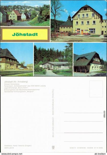 Jöhstadt (Erzgebirge) Dürrenberg, Schlössermühle, Erholungsheime 1982