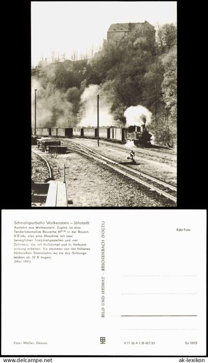 Jöhstadt (Erzgebirge) Schmalspurbahn Wolkenstein-Jöhstadt, Mai 1981 1983