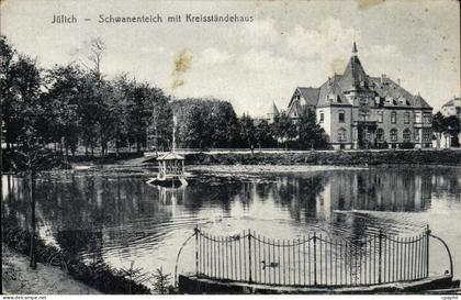 CPA Julich Schwanenteich mit Kreisstandehaus