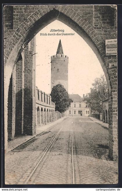 AK Jüterbog, Blick durch das Dammtor