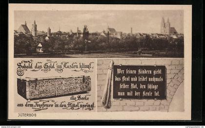 AK Jüterbog, Ortsansicht mit Knüppel und Geldkasten