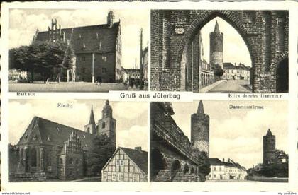 Jueterbog Brandenburg Rathaus Tor Kirche x 1937