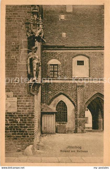 Jueterbog Brandenburg Roland am Rathaus