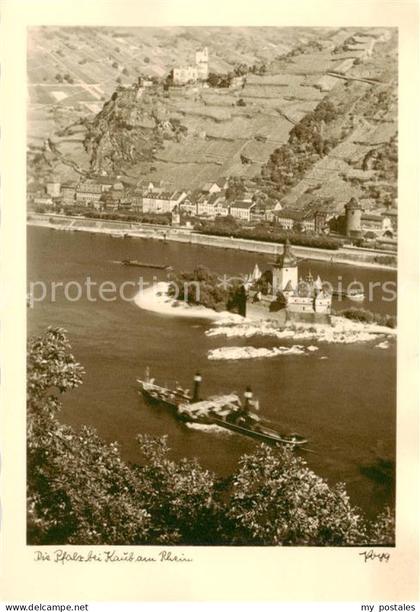 Kaub Caub Rhein Die Pfalz