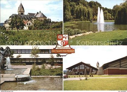 Kelkheim Kloster Anlage Rathaus Klosterschaenke mit Tennisschule Wappen