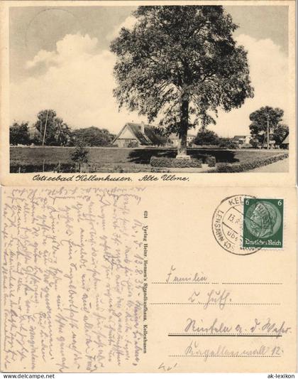 Ansichtskarte Kellenhusen (Ostsee) Alte Ulme - Bauernhaus 1934
