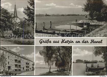 Ketzin Kirche Dorfpartie Havel Am Faehrhaus