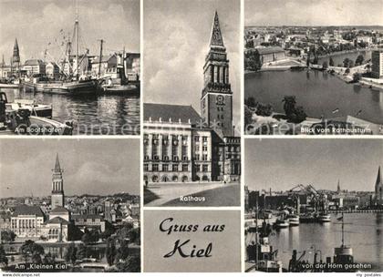 Kiel Bootshafen Rathausturm RathausAm Kleinen Kiel