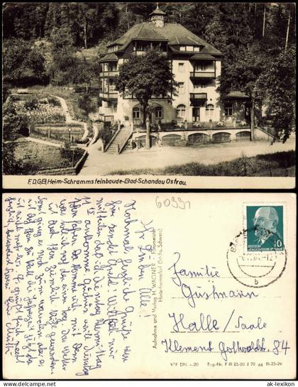 Ansichtskarte Kirnitzschtal-Sebnitz Schrammsteinebaude - Fotokarte 1964