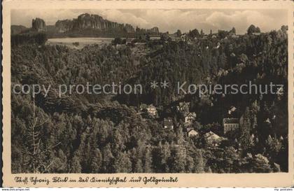 Kirnitzschtal Kirnitzschgrund Ostrau Falkenstein Hoher Torstein und Schrammstein