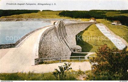 Klingenberg Sachsen Friedrich August Talsperre Sperrmauer