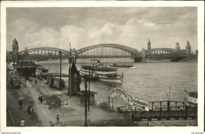 Koeln Rhein Koeln Bruecke x 1940