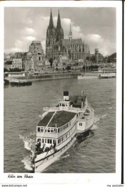 Koeln Rhein Koeln  x 1952