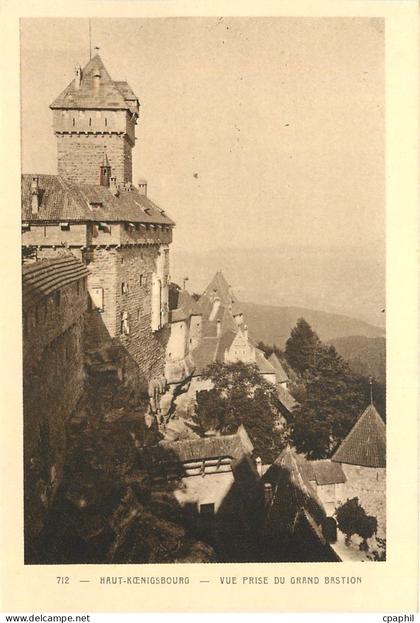 CPA Haut Koenigsbourg Vue prise du Grand Bastion