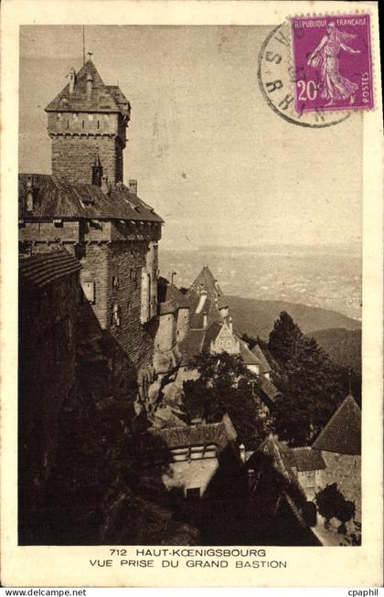 CPA Haut Koenigsbourg Vue Prise du Grand Bastion