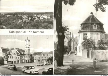 Koenigsbrueck Teilansicht  Rathaus Karl Marx Platz Wohnhaus in Pavillonform