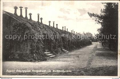 Koenigsbrueck Truppenuebungsplatz Wellblechbaracke