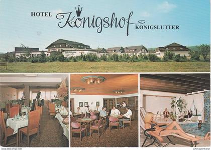 AK Königslutter am Elm Hotel Königshof a Sunstedt Lauingen Schoderstedt Schickelsheim Bornum Süpplingen Süpplingenburg