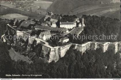 Koenigstein Saechsische Schweiz Festung Koenigstein