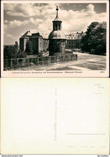 Königstein (Sächsische Schweiz) Festung Königstein Kommandantenhaus 1985