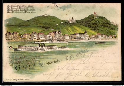 Lithographie Königswinter, Gesamtansicht
