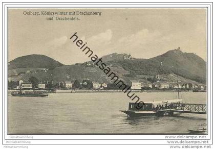 Oelberg - Königswinter mit Drachenburg und Drachenfels ca. 1910