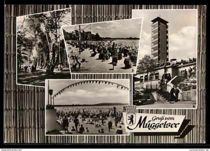 AK Berlin-Köpenick, Waldpromenade, Strandbad Müggelsee, Müggelturm