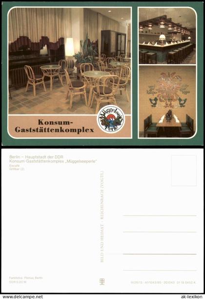 Köpenick Berlin Konsum-Gaststättenkomplex "Müggelseeperle" 1985