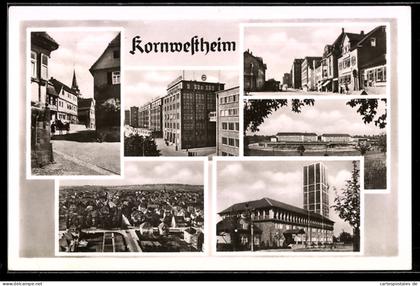 AK Kornwestheim, Ortspartien, Salamanderwerke, Ortsansicht